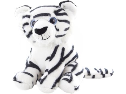 PLYŠ Tygr bílý 18cm sedící *PLYŠOVÉ HRAČKY*