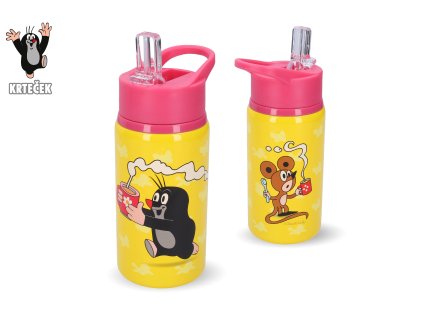 Láhev nerez Krtek 500 ml růžová