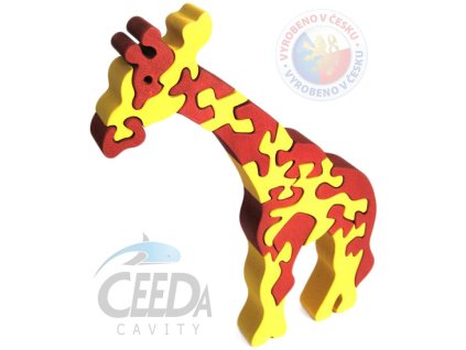 CEEDA DŘEVO Puzzle ŽIRAFA velké *DŘEVĚNÉ HRAČKY*