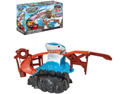 Teamsterz herní set akční dráha žralok s autíčkem mění barvu ve vodě kov