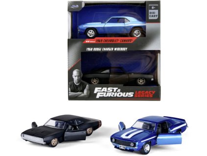 JADA Rychle a zběsile 2x auto kovové Chevrolet Camaro + Dodge Charger