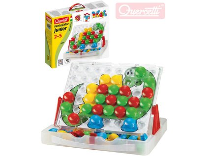 QUERCETTI FantaColor Junior baby mozaika velké kloboučky se stojánkem cestovní