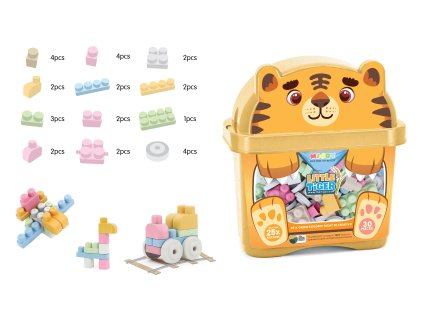 Stavebnice z bio-plastu 30 kostek