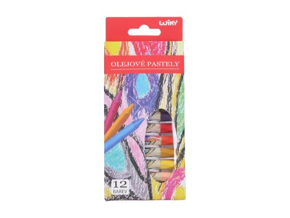 Olejové pastely 12 ks