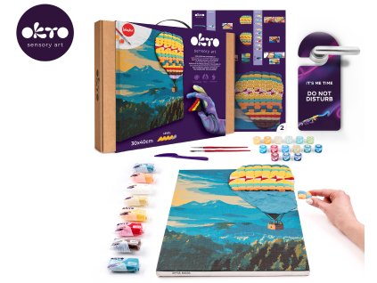 OKTO Malba a 3D modelování obraz "Hot Air Balloon Flight" 30x40 cm