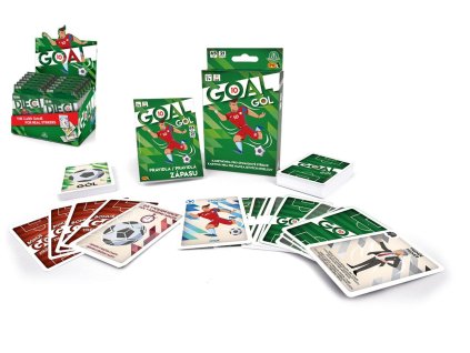 Gól 10 karetní hra v papírové krabičce 9,5x16cm 12ks v boxu
