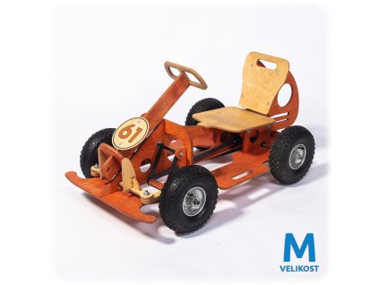 GOCar šlapací auto střední, oranžové