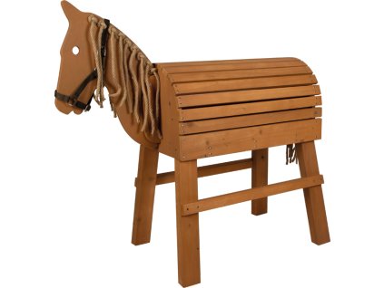 small foot Dřevěný koník hnědý