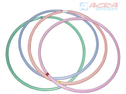 ACRA Obruč gymnastická hula hoop 60cm dětský fitness kruh 4 barvy