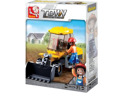 SLUBAN Town Nakladač malý 91 dílků + 1 figurka STAVEBNICE