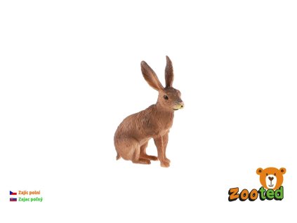Zajíc polní plastová figurka 6cm