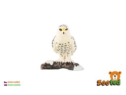 Sovice sněžní plastová figurka 5cm