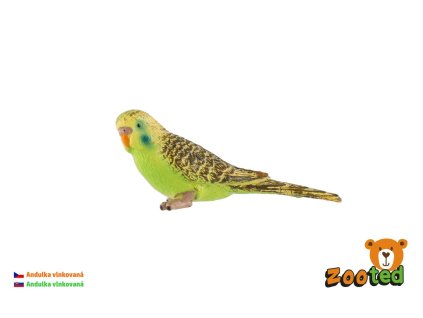 Andulka vlnkovaná plastová figurka 9cm