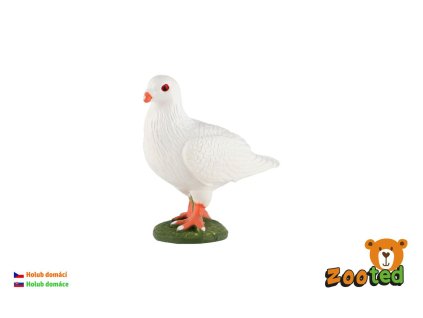 Holub domácí plastová figurka 6cm