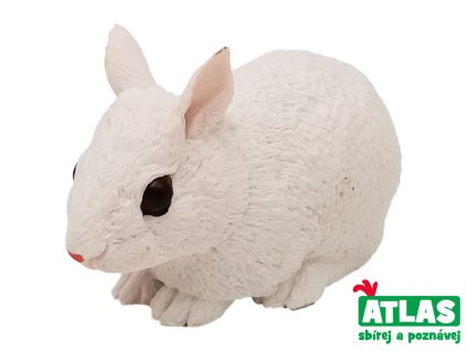 D - Figurka Králík bílý 10 cm