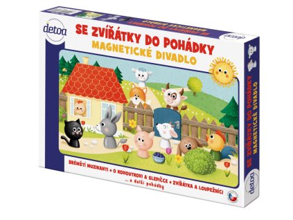 Magnetické divadlo so zvieratkami do rozprávky