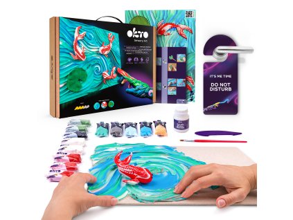 OKTO SENSOTY ART výtvarná sada ”Kapři koi” 30x40 cm