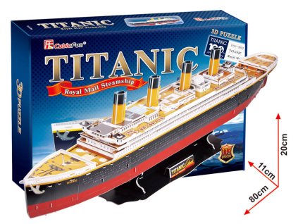 CubicFun - Puzzle 3D Titanic - 113 dílků