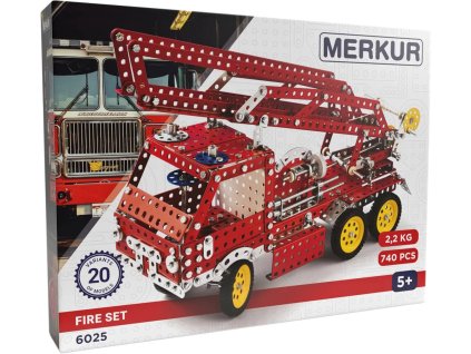 MERKUR Požární technika 740 dílků *KOVOVÁ STAVEBNICE*