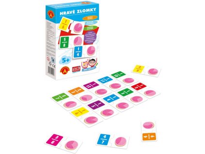 ALEXANDER Hra školou Hravé zlomky naučná hra v krabici