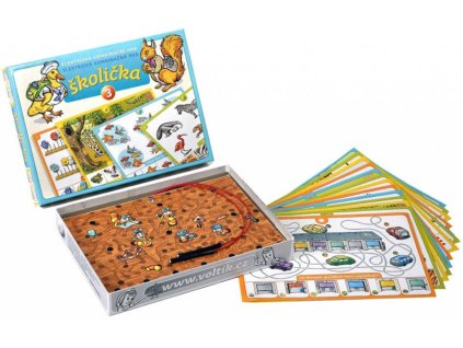 SVOBODA VOLTÍK Hra Školička 3 elektronická vědomostní na baterie Světlo