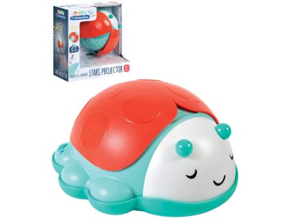 CLEMENTONI Baby projektor beruška noční obloha na baterie Světlo Zvuk