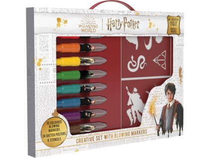 JIRI MODELS Kreativní set foukací fixy 10ks Harry Potter