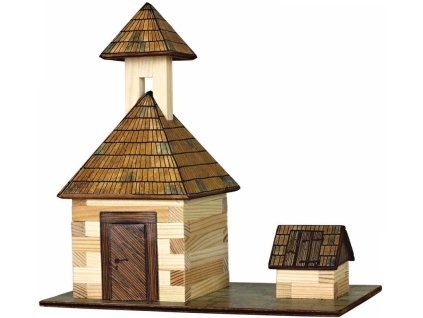 WALACHIA Zvonice a studna W09 Hobby Kit DŘEVĚNÁ STAVEBNICE
