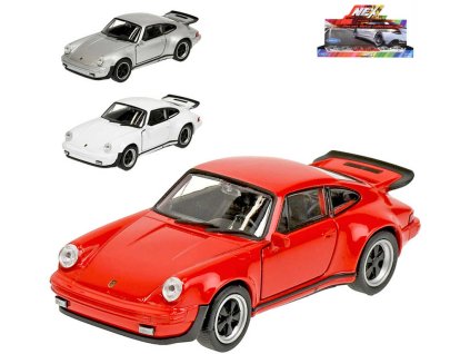 WELLY Auto model Porsche 911 Turbo 11cm kov PB 3 barvy