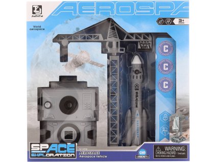 Raketa vystřelovací vesmírná plastová sada se startovací rampou