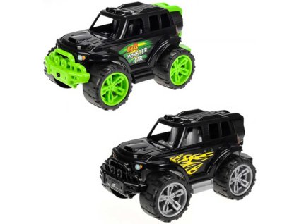 Auto terénní SUV Monster černé 35cm velká kola různé barvy plast