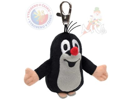 MORAVSKÁ ÚSTŘEDNA Krtek (krteček) s karabinou 8 cm  * PLYŠOVÉ HRAČKY *