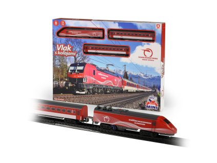 Vlak na baterie Naše železnice MINI Železniční Společnost Slovensko