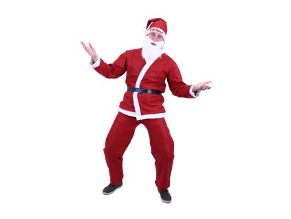 KARNEVAL Šaty oblek Santa Claus - bez vousů pro dospělé