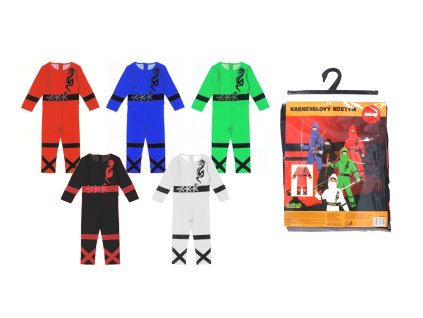 Set karneval - ninja M 110-120 cm