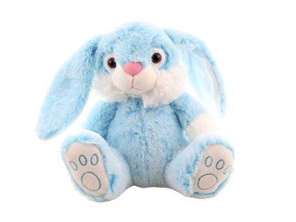 Králík plyšový modrý 23 cm
