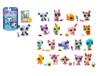 Figurka Littlest Pet Shop plast mix druhů na kartě 10x15,5cm