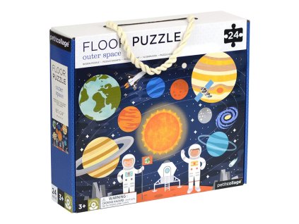 Petit Collage Podlahové puzzle Vesmír