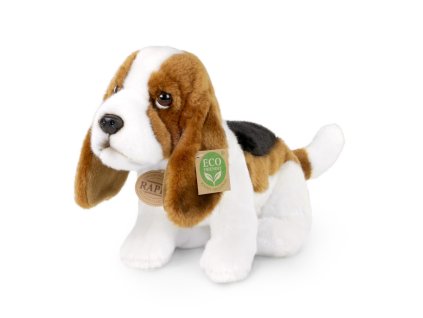 Rappa Plyšový basset 32 cm ECO-FRIENDLY