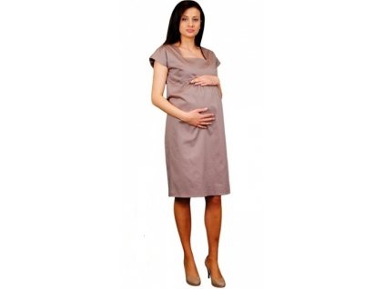 Be MaaMaa Těhotenské šaty ELA - béžová