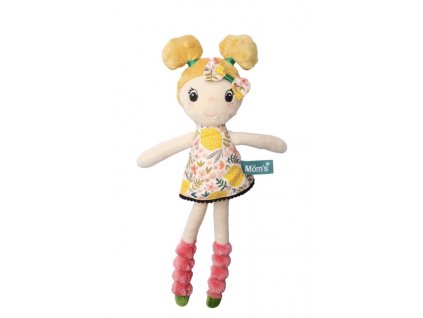 Hencz Toys Měkká hadrová panenka MAJA s blond vlásky