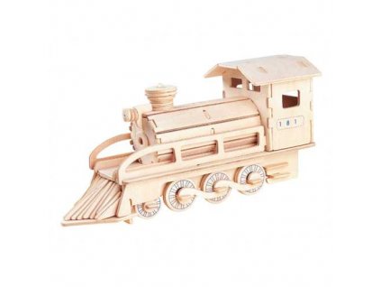 Woodcraft Dřevěné 3D puzzle lokomotiva