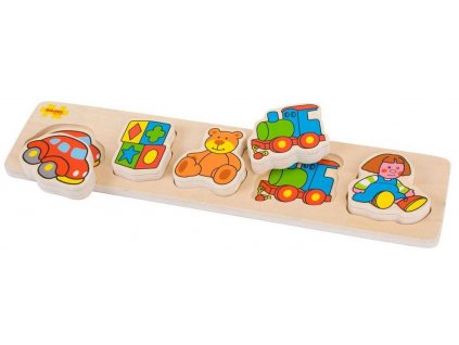 Bigjigs Baby Dřevěné vkládací puzzle hračky