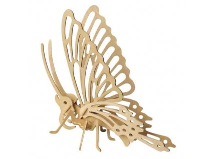 Woodcraft Dřevěné 3D puzzle motýl