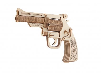 Woodcraft Dřevěné 3D puzzle Revolver M19