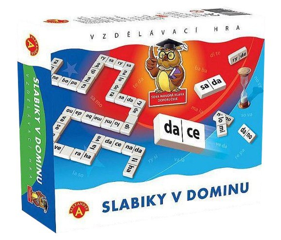 ALEXANDER Hra vzdělávací Slabiky v dominu *SPOLEČENSKÉ HRY*