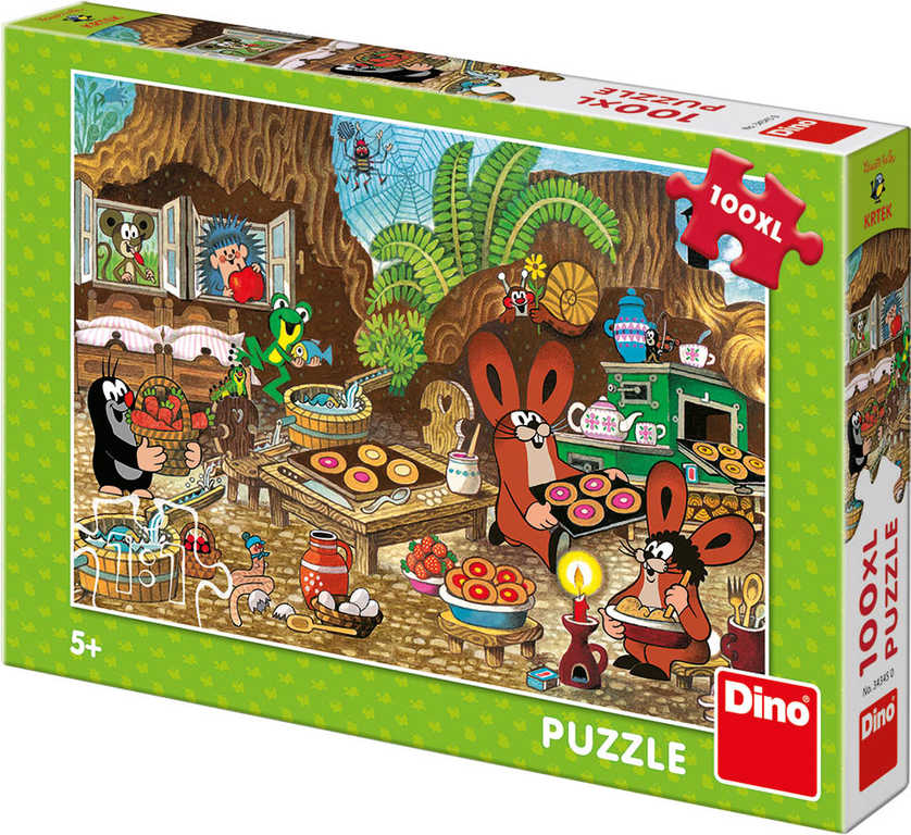 DINO Puzzle XL Krtek v kuchyni (Krteček) 100 dílků 47x33cm skládačka v krabici