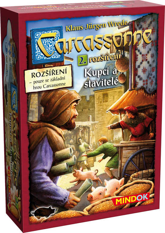 MINDOK HRA Carcassonne rozšíření 2 Kupci a stavitelé *SPOLEČENSKÉ HRY*