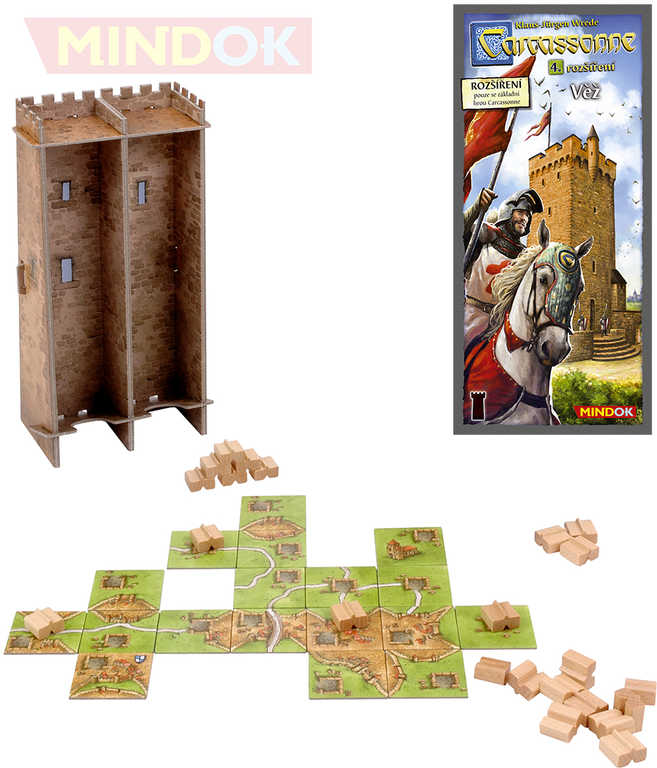 MINDOK HRA Carcassonne rozšíření 4 Věž *SPOLEČENSKÉ HRY*