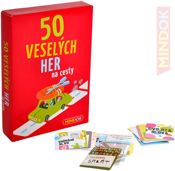 MINDOK HRA 50 Veselých her na cesty *SPOLEČENSKÉ HRY*